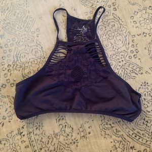 Intimately Free people High Neck Bralette Navy